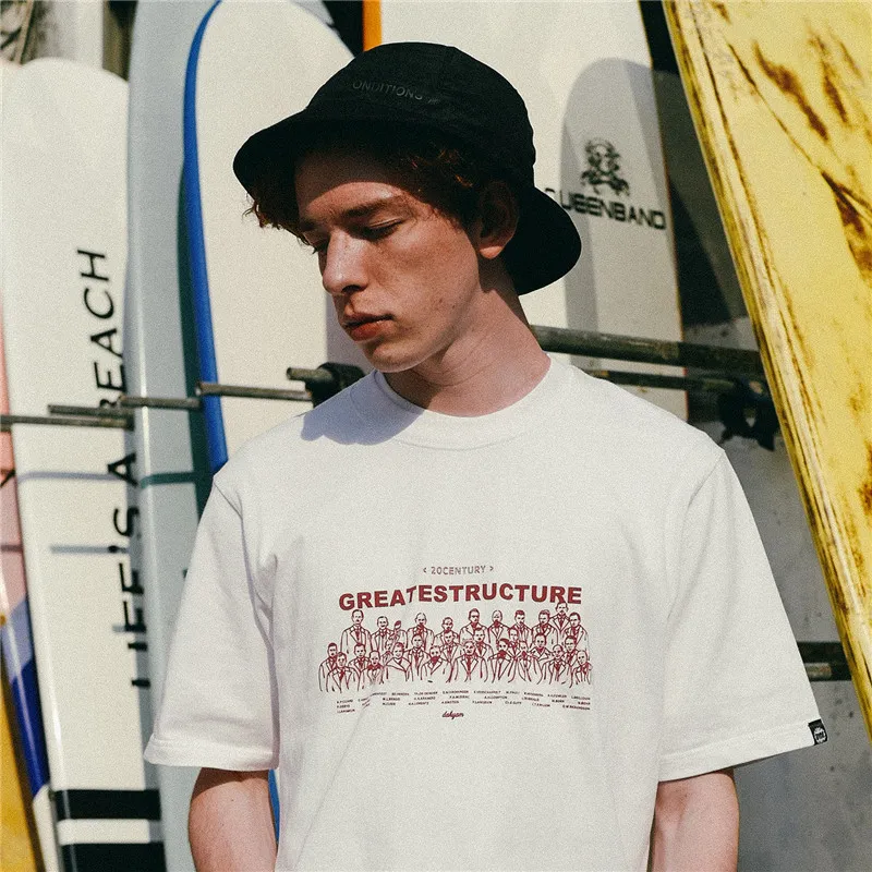 DAKYAM Straight T-Shirt Unisex White-2