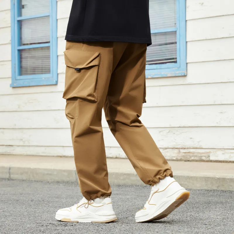 Erke Casual Pants Men's Chestnut Brown-4
