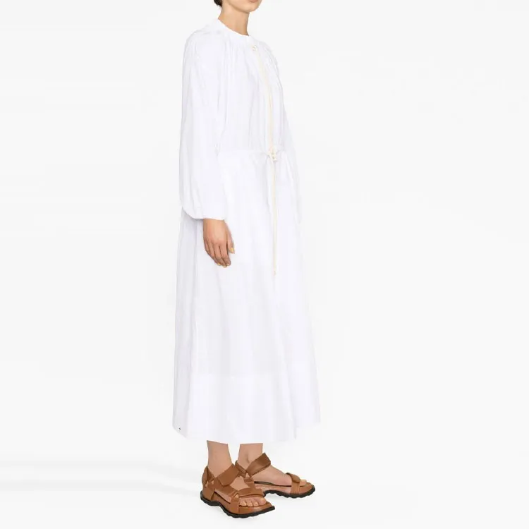 JIL SANDER+ Gathered-Detailed Drawstring Fastened Dress-3