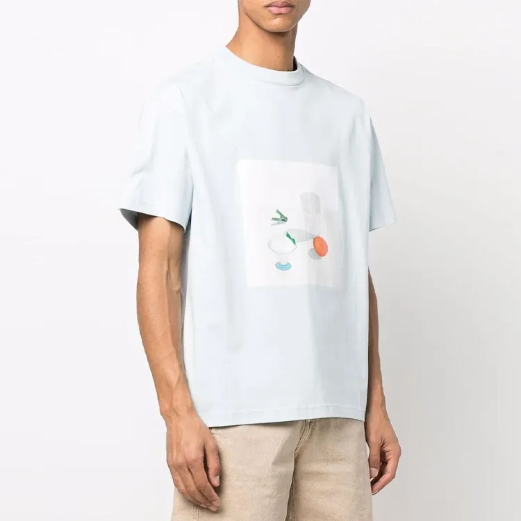 Jacquemus T-Shirts Men Blue-3