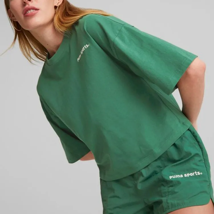 PUMA T-Shirts Women's Dark Green-2