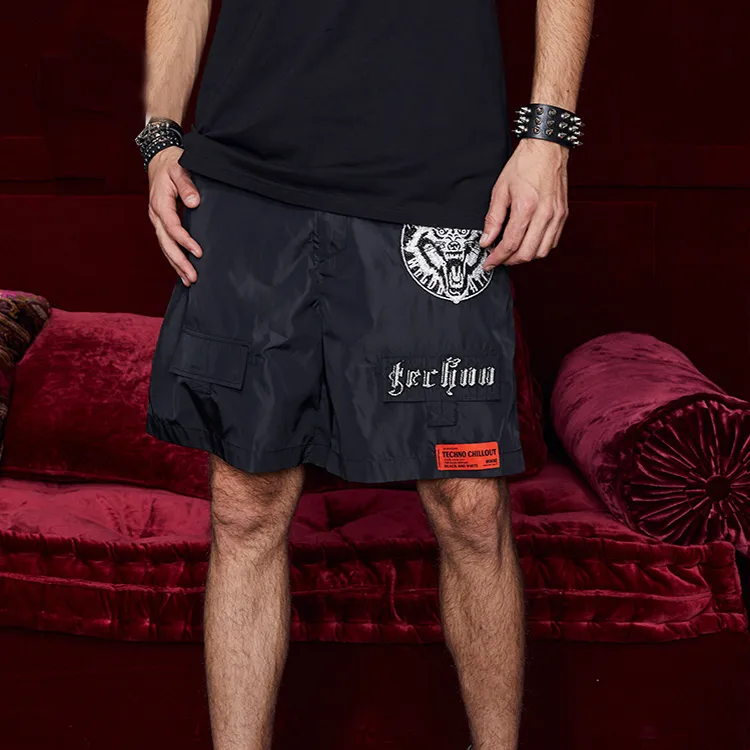 TCH Loose Fit Shorts Unisex Black-2