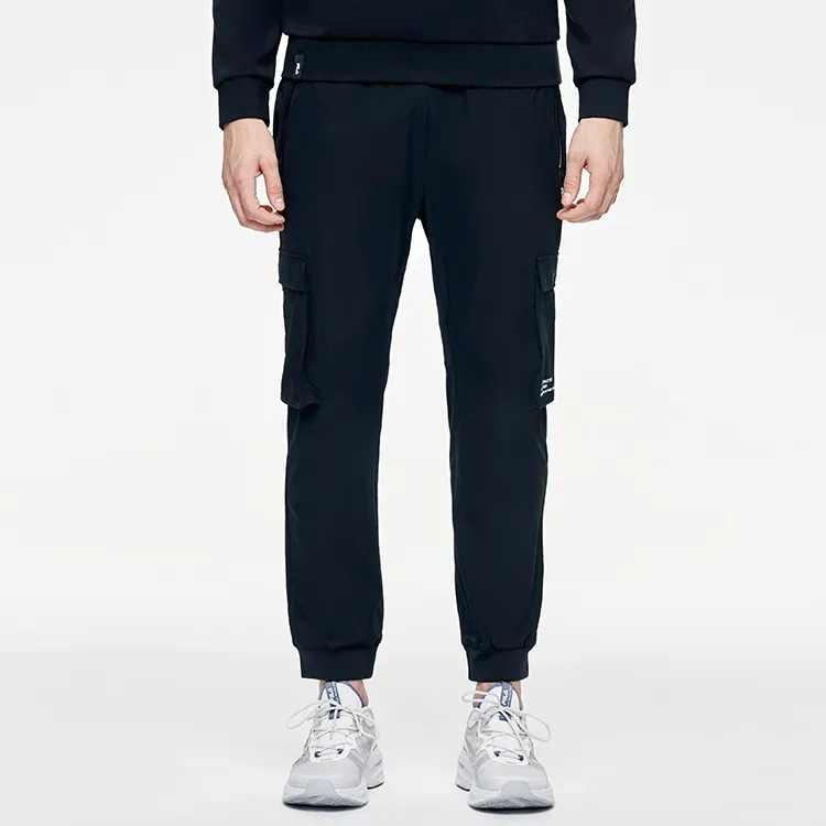 FILA Athletics Knitted Sweatpants Men Pitch Black-2