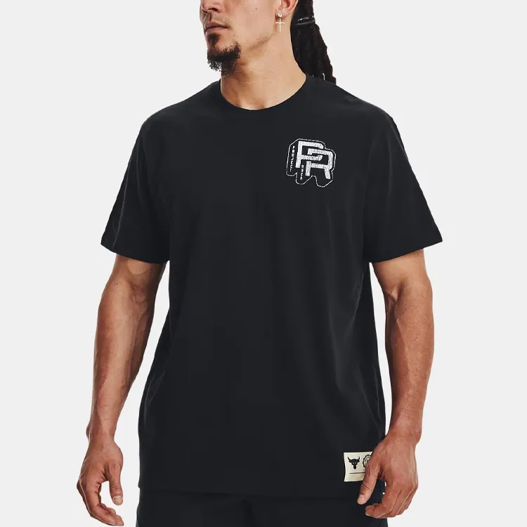Under Armour Men Project Rock Training Heavyweight T-Shirt Black-3