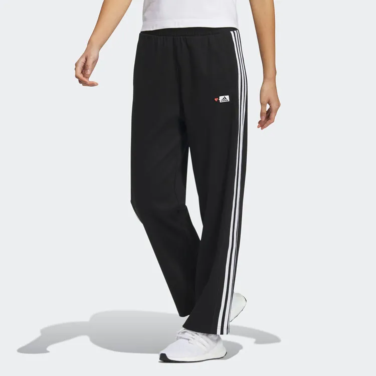 Adidas Adidas X SEEBIN Co branded SS23 Knitted Sports Pants Women's Black-2