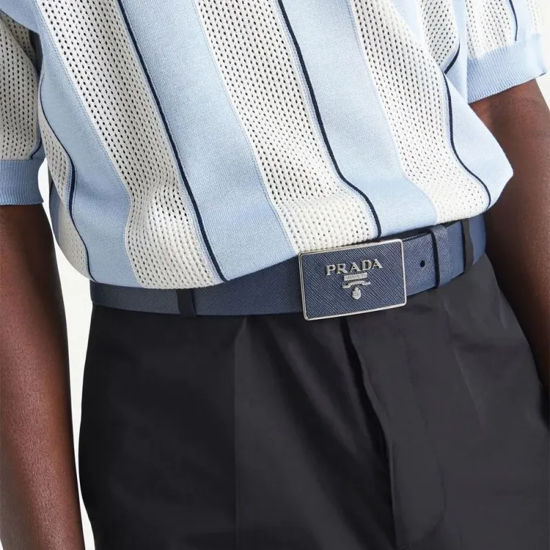 PRADA Saffiano Leather Belt-1
