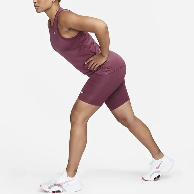 Nike Sportswear Essentials Series Sports Shorts Women's Deep Red-1