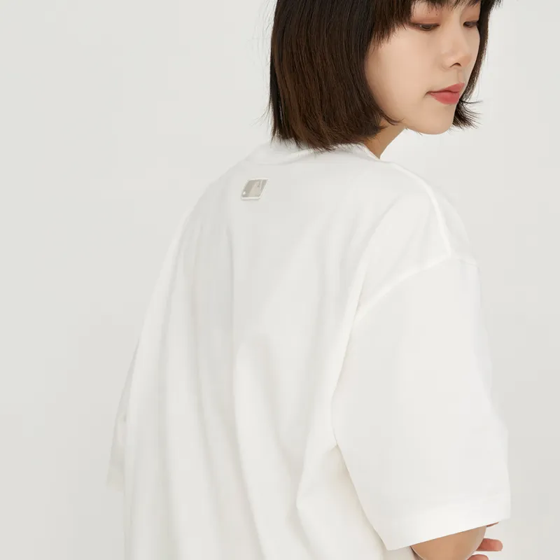 MLB Set in Sleeve T Shirt Unisex White-6