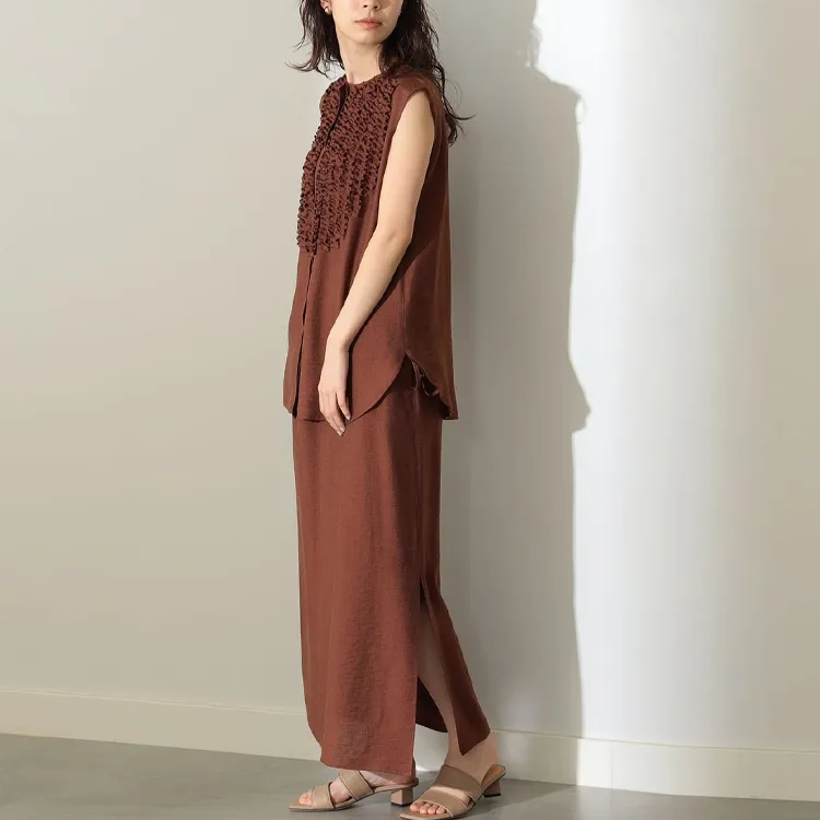 Beams T Shirts Women's Brown-3