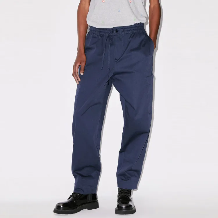 KENZO Logo Patch Drawstring Cargo Pants-4