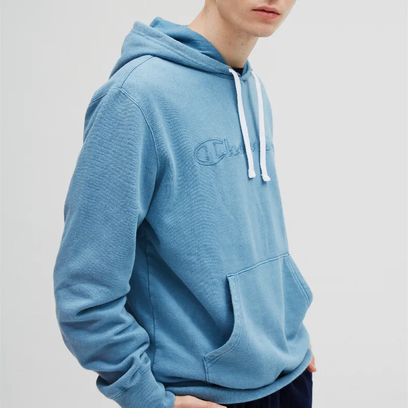 Champion Hooded Loose Fit Regular Sweatshirt Unisex Light Blue-4