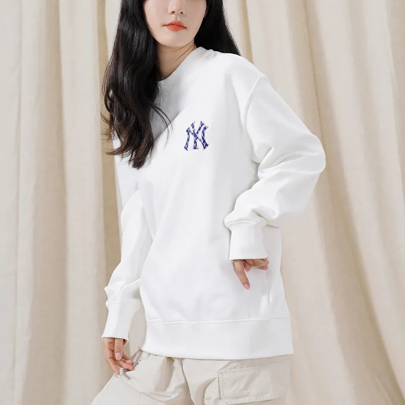 MLB MONOGRAM New York Yankees Sweatshirts Unisex White-3