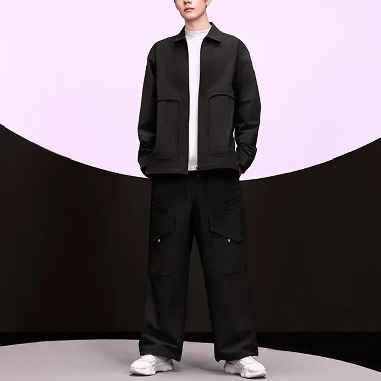 LiNing Casual Pants Men's Charcoal Black-2
