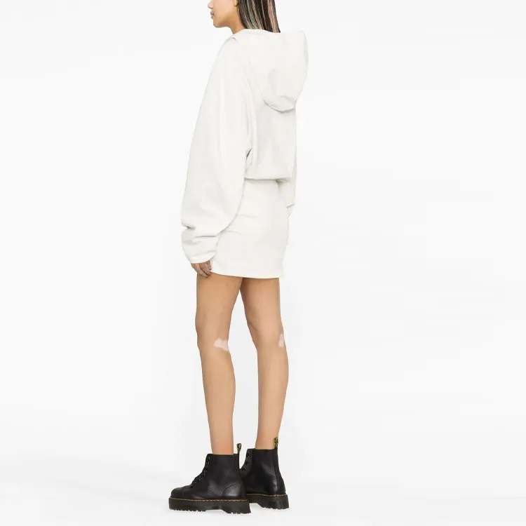 OFF WHITE For All Hoodie Minidress White-3