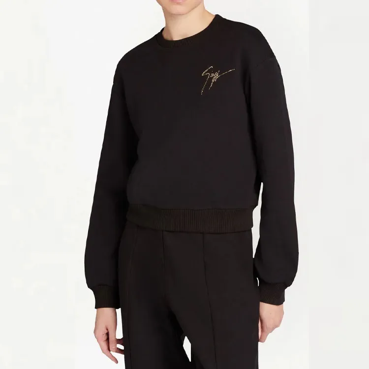 Giuseppe Zanotti Sauvanne Crystal logo Sweatshirt-2