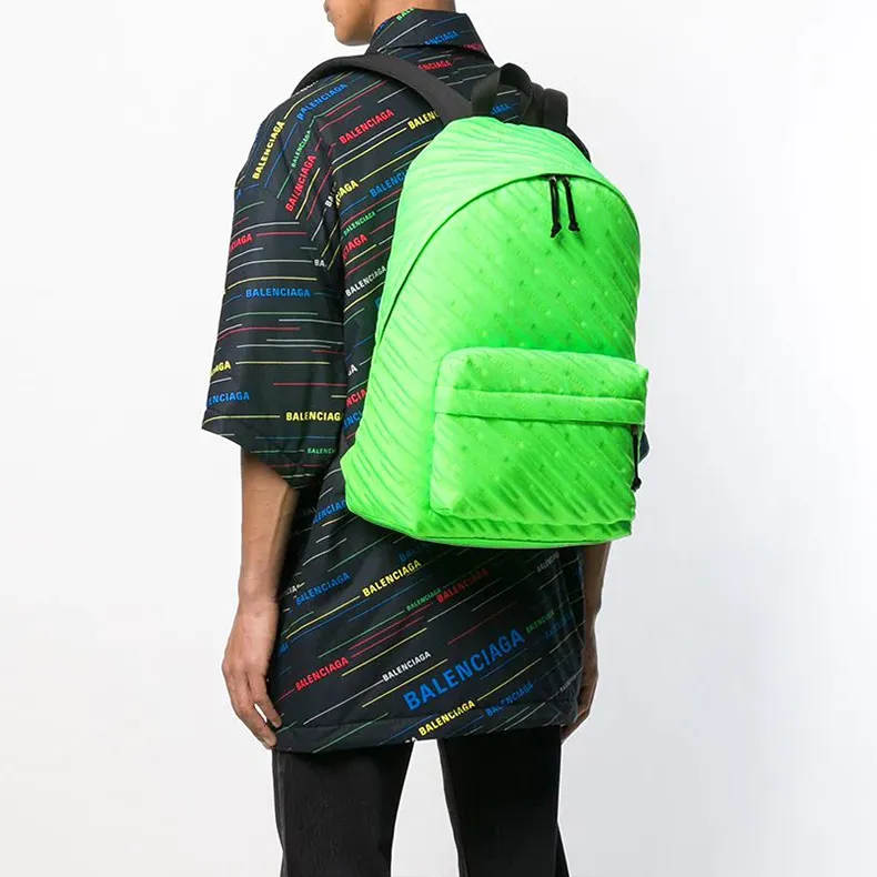 Balenciaga Nylon Backpack Men's Green-4