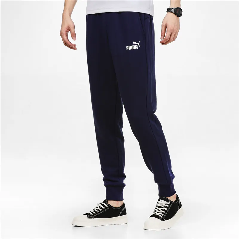 PUMA ESS Knitted Sweatpants Men Navy Blue-4