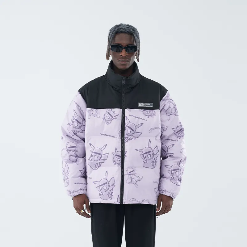 HARSH AND CRUEL Puffer Jacket Winter Unisex-38