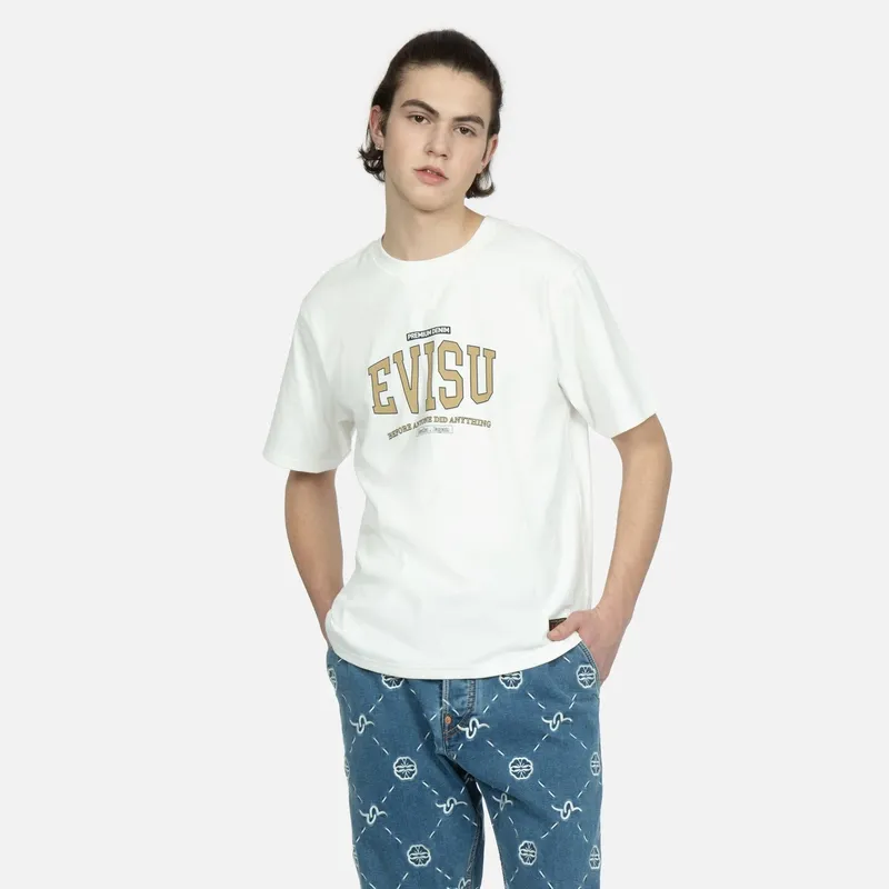 EVISU T Shirts Men White-3