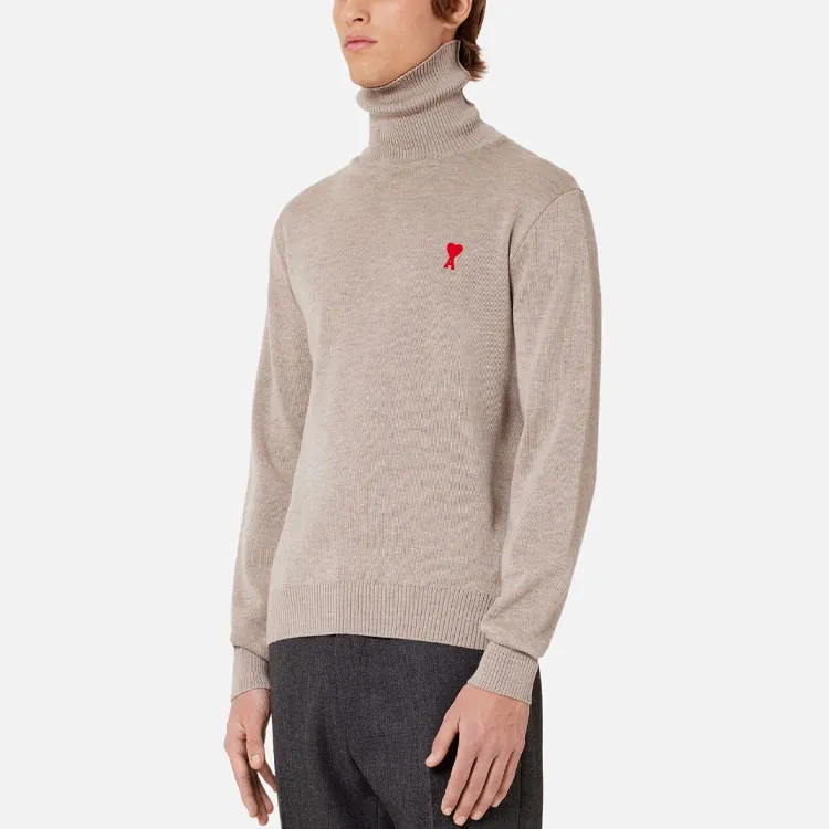 Ami Paris Ami De Coeur Turtleneck Jumper-1