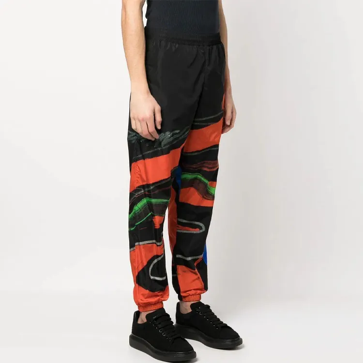 MOSCHINO Contrast Printed Elastic Waist Joggers-3