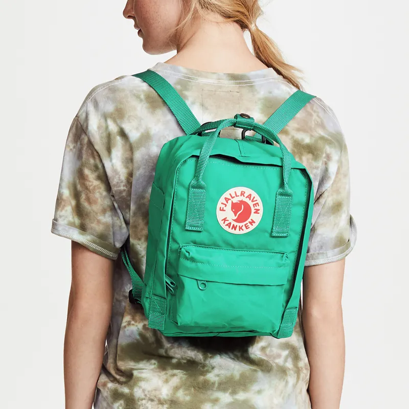 Fjallraven Cotton IPad Backpack Mini Men's Water Duck Green-4