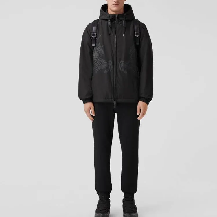 Burberry Ekd Print Hooded Jacket-1
