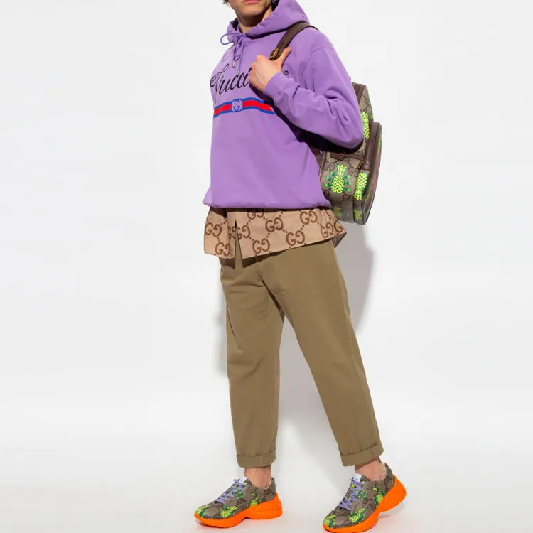 GUCCI Pineapple SS23 Sweatshirt Men's Purple-1