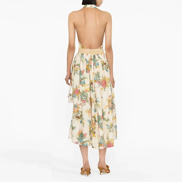 Zimmermann Sleeveless Dresses Women's Almond Beige-2