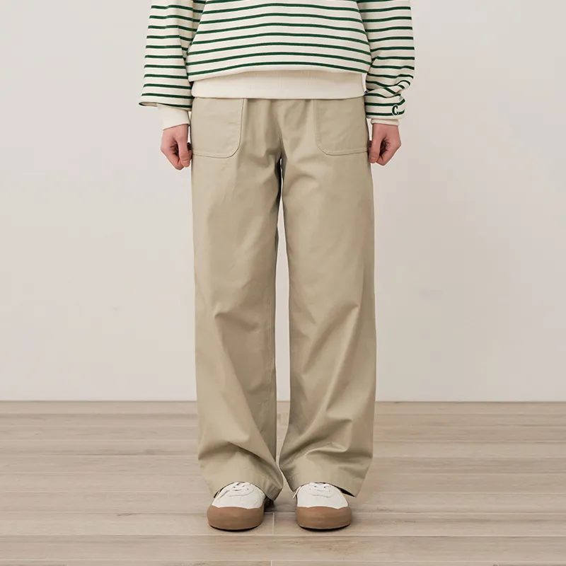 COVERNAT Casual Pants Unisex Beige-2