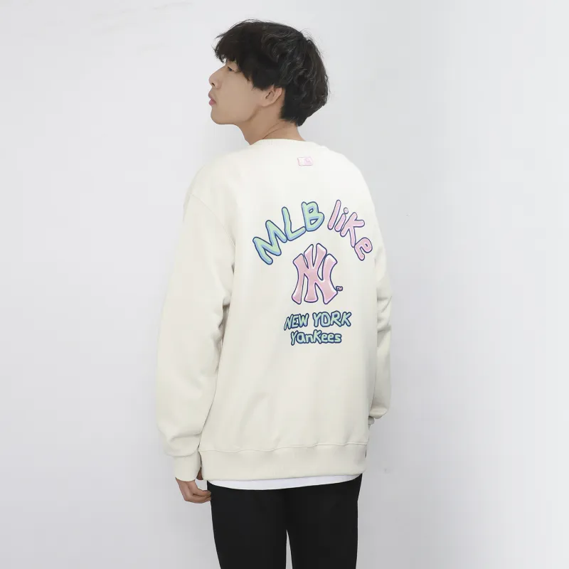 MLB Sweatshirt Winter Unisex Cream-4