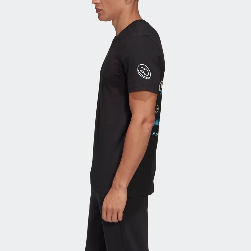 Adidas T Shirts Men Black-4