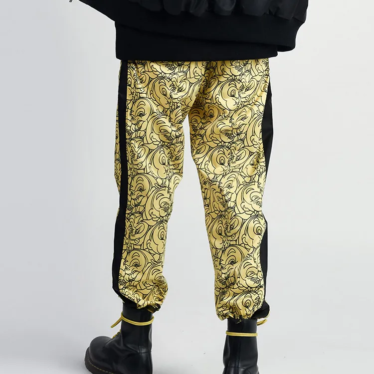 WOOKONG Casual Pants Men's Yellow-3