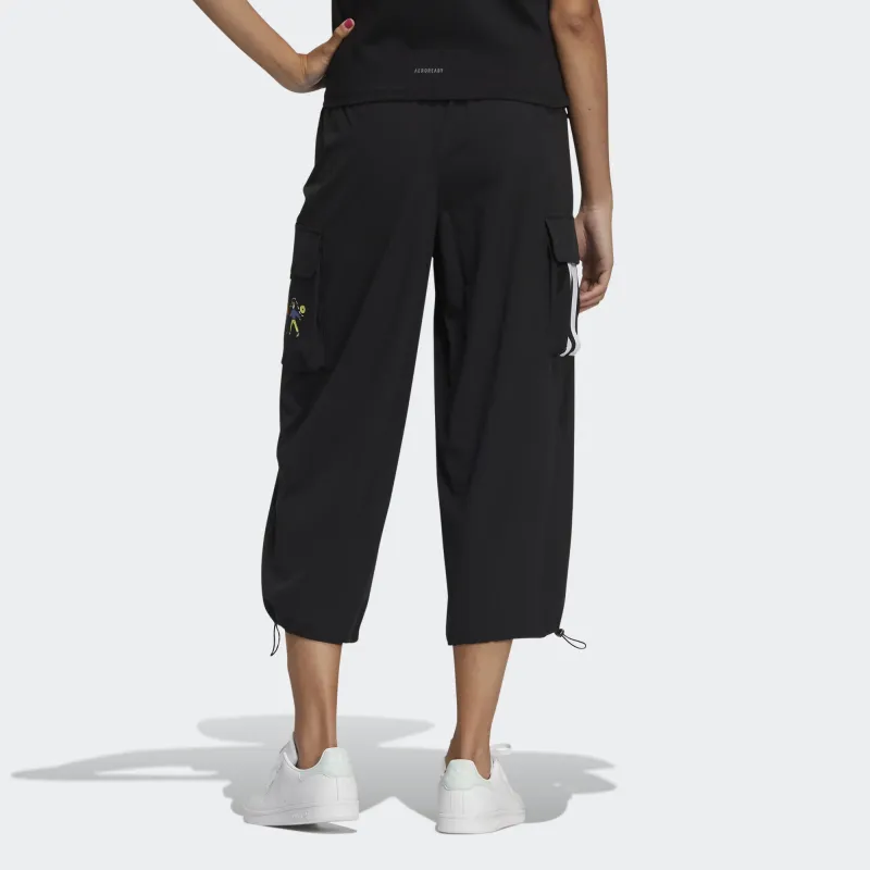 Adidas Neo Knitted Sports Pants Women's Black-2
