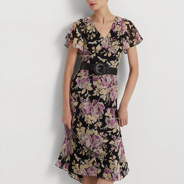 Polo Ralph Lauren Short Sleeved Dress Women's Black-3