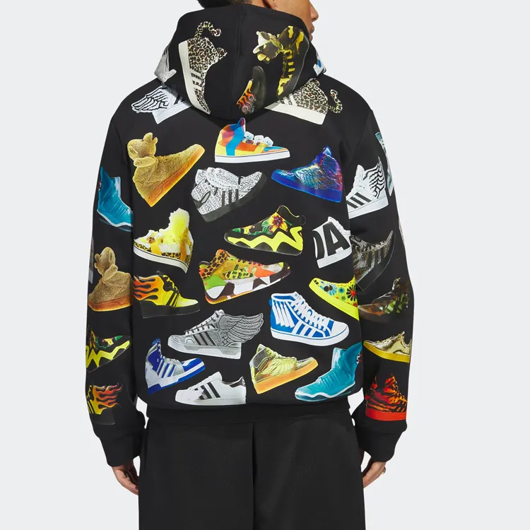Adidas x JEREMY SCOTT Sweatshirt Men's Black-3