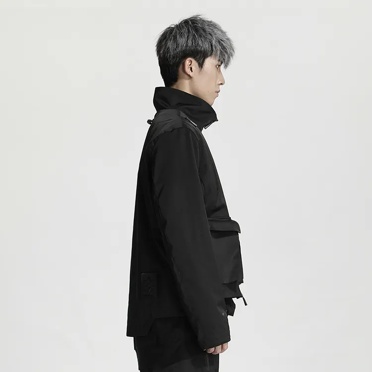 NORVINCY Cycling Western Mock Pocket Stand Collar Jacket Unisex-2