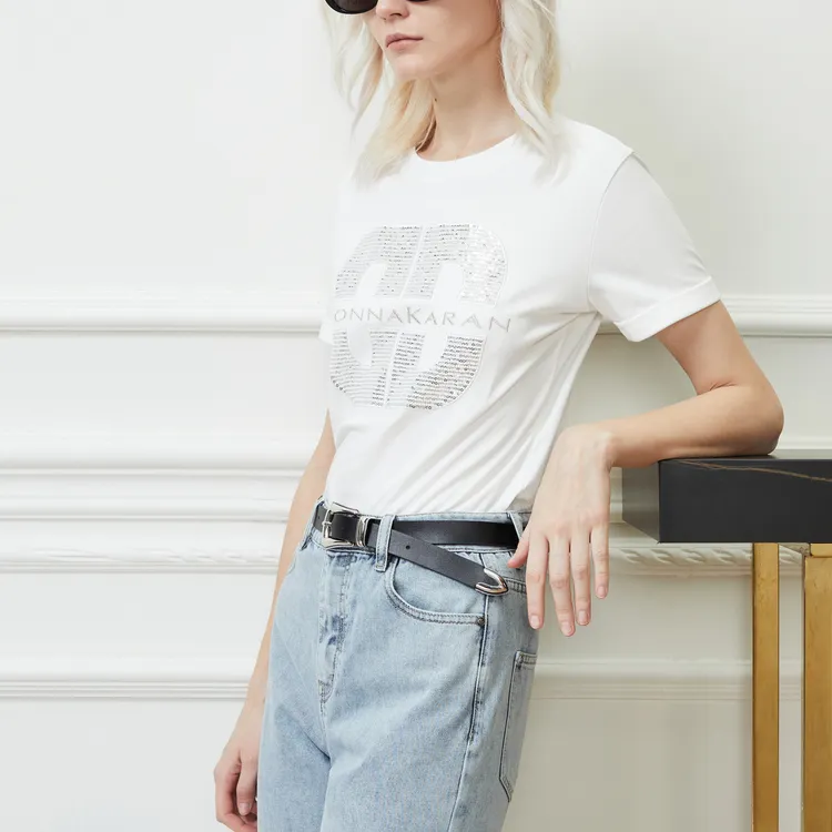 DKNY T-Shirts Women's White-5