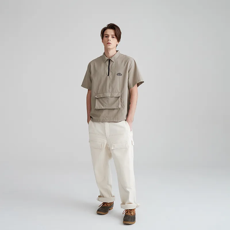 Prth Promethean Polo Shirts Men Gray Apricot-2