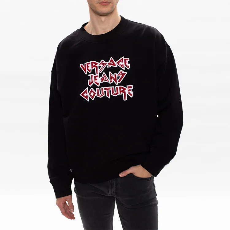 VERSACE JEANS Sweatshirts Men Black-4