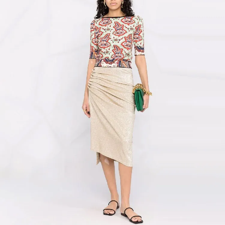 Paco Rabanne Glitter High Waist Skirt-1