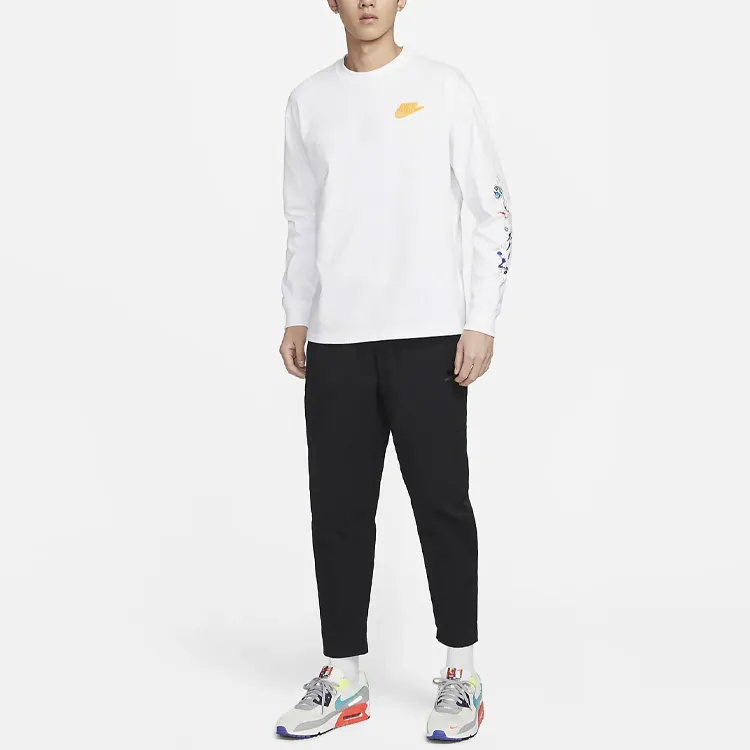 Nike T Shirts Men White-2
