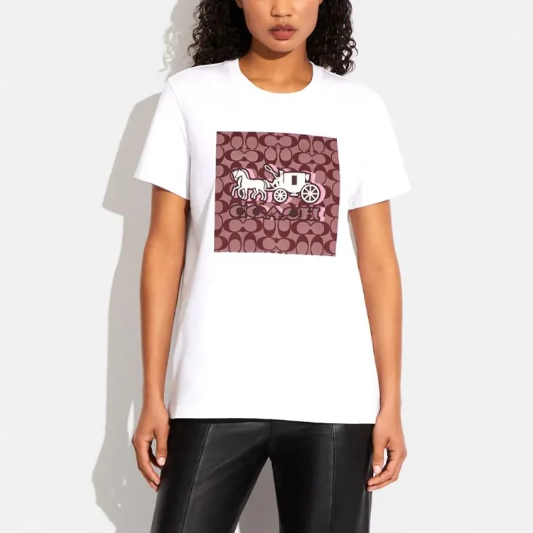 COACH T Shirts Women's White-1