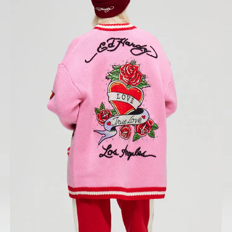 Ed Hardy Knitwear Women's Cherry Blossom Pink-2