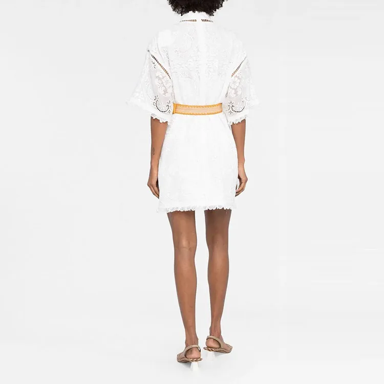 Zimmermann Short-Sleeved Dresses Women's White-2
