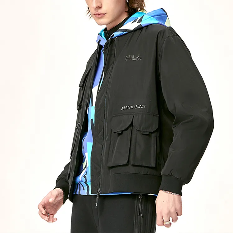 FILA Puffer Jacket Men's Jet Black-4