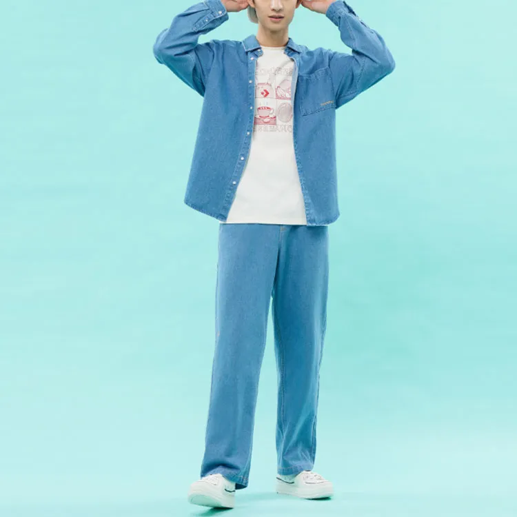 Converse Denim Jacket Men's Blue-1