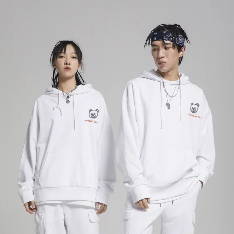 Thankque Hooded Loose Fit Regular Sweatshirt Unisex-8
