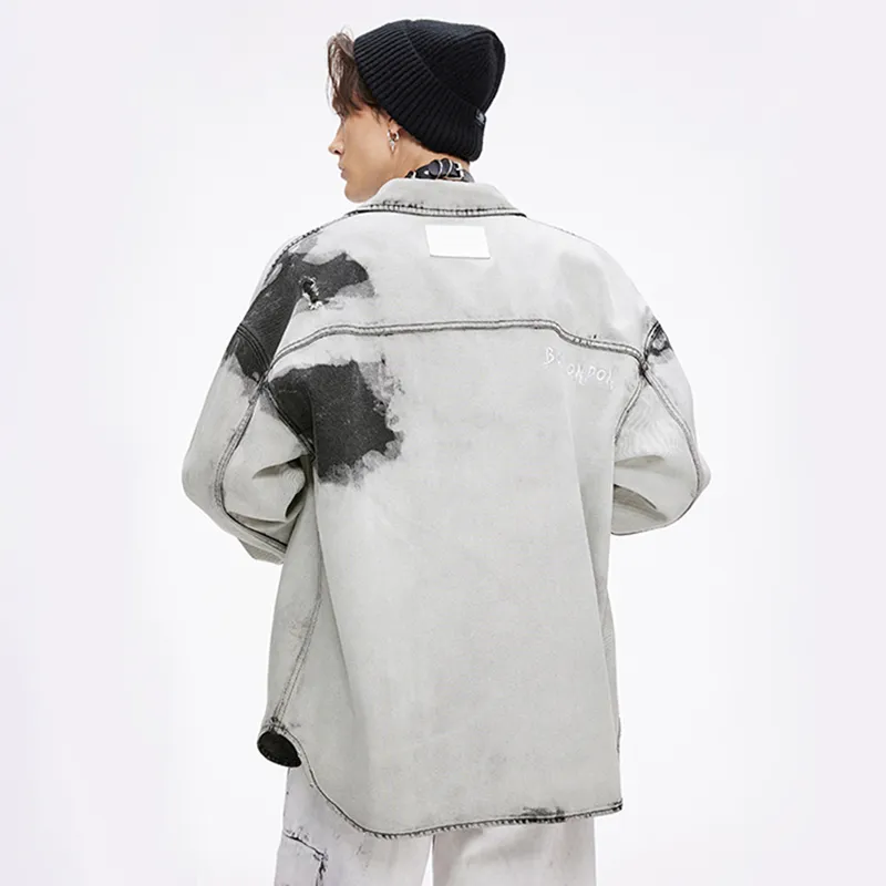Boy London FW21 Loose Fit Denim Jacket Unisex Gray-5