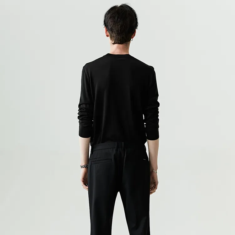 DAVID NAMAN Sweaters Men Black-4